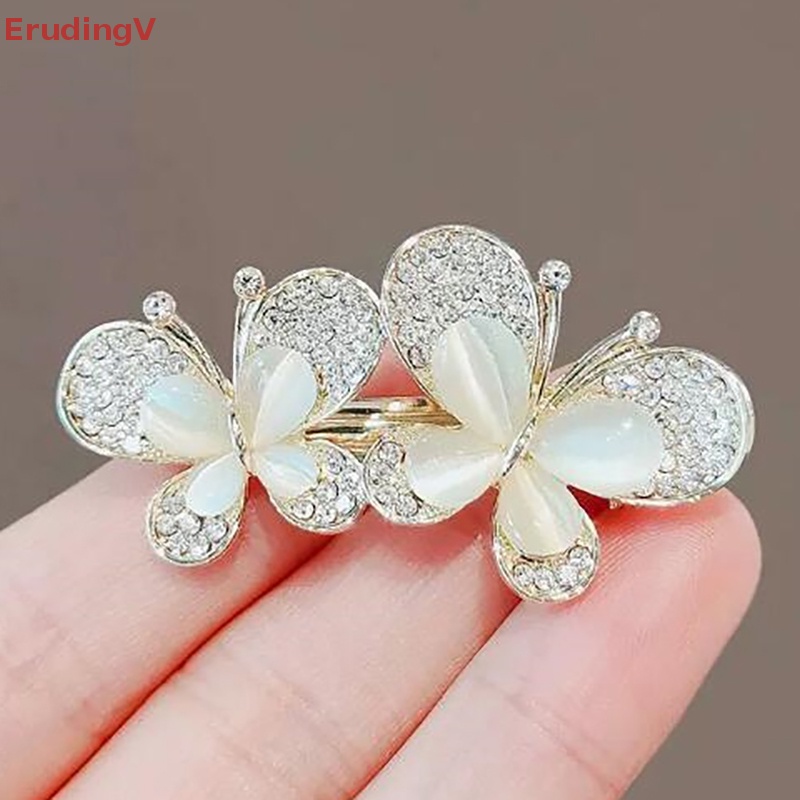 Ghim Cài Áo Hình Bướm Đính Đá Opal Thanh Lịch Cho Nữ