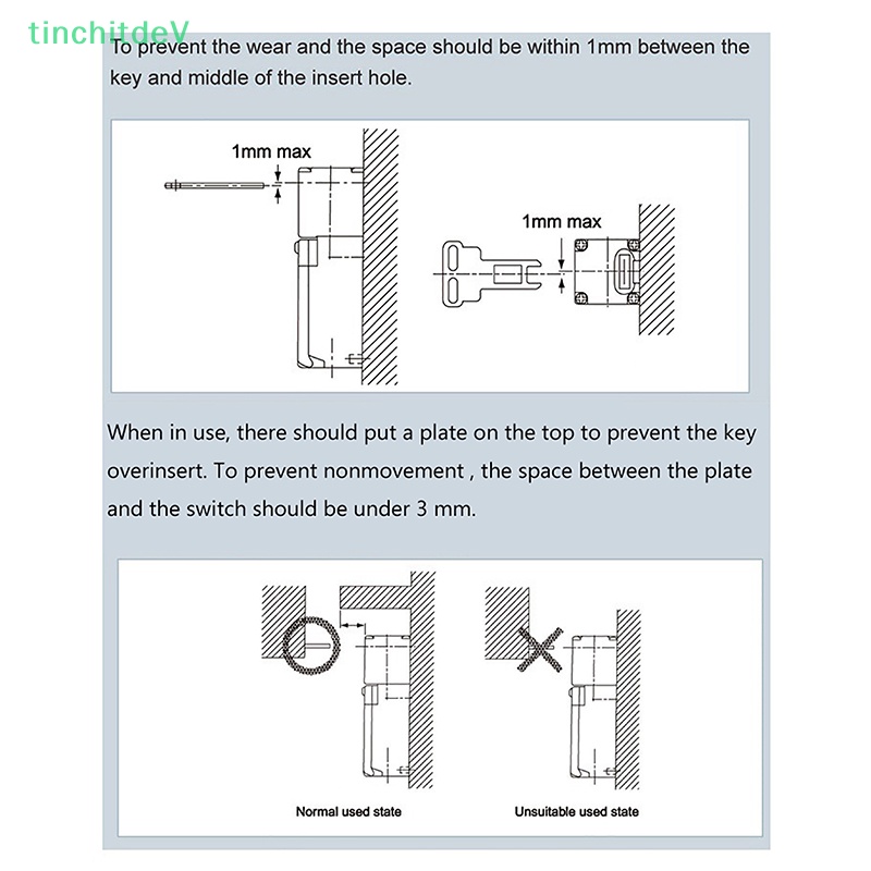 Công Tắc Khóa Cửa An Toàn CZ93-K1 Chuyên Dụng Cho Máy In 3D CNC Mill