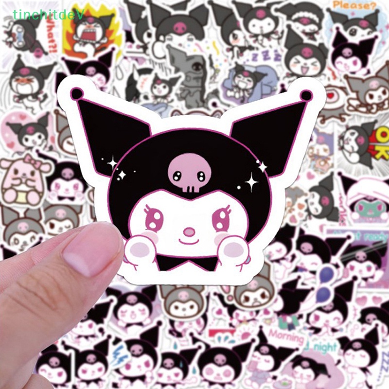 [TinchitdeV] Hình Dán Anime Kuromi Chống Thấm Nước Trang Trí Xe Đạp / Ván Trượt / Điện Thoại [Mới]