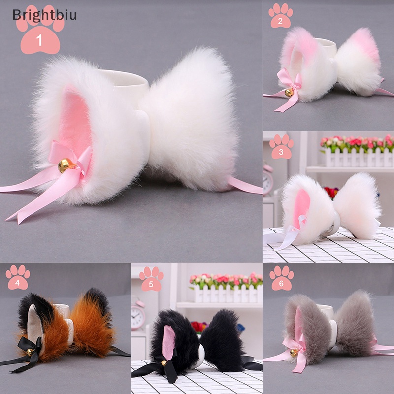 Kẹp Tóc Hình Tai Cáo / Mèo Phủ Lông Hóa Trang Tiệc Tùng