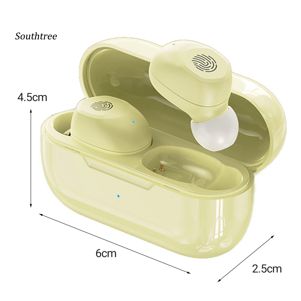 Tai Nghe Nhét Tai Thể Thao Không Dây Bluetooth 5.2 Mini Chống Ồn Độ Trung Thực Cao M12