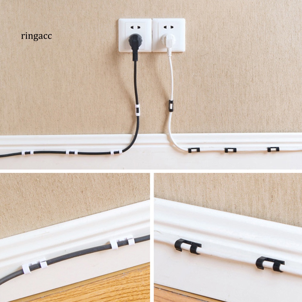 Set 20 Kẹp Cố Định Dây Cáp Tự Dính Tiện Lợi Giá Đỡ