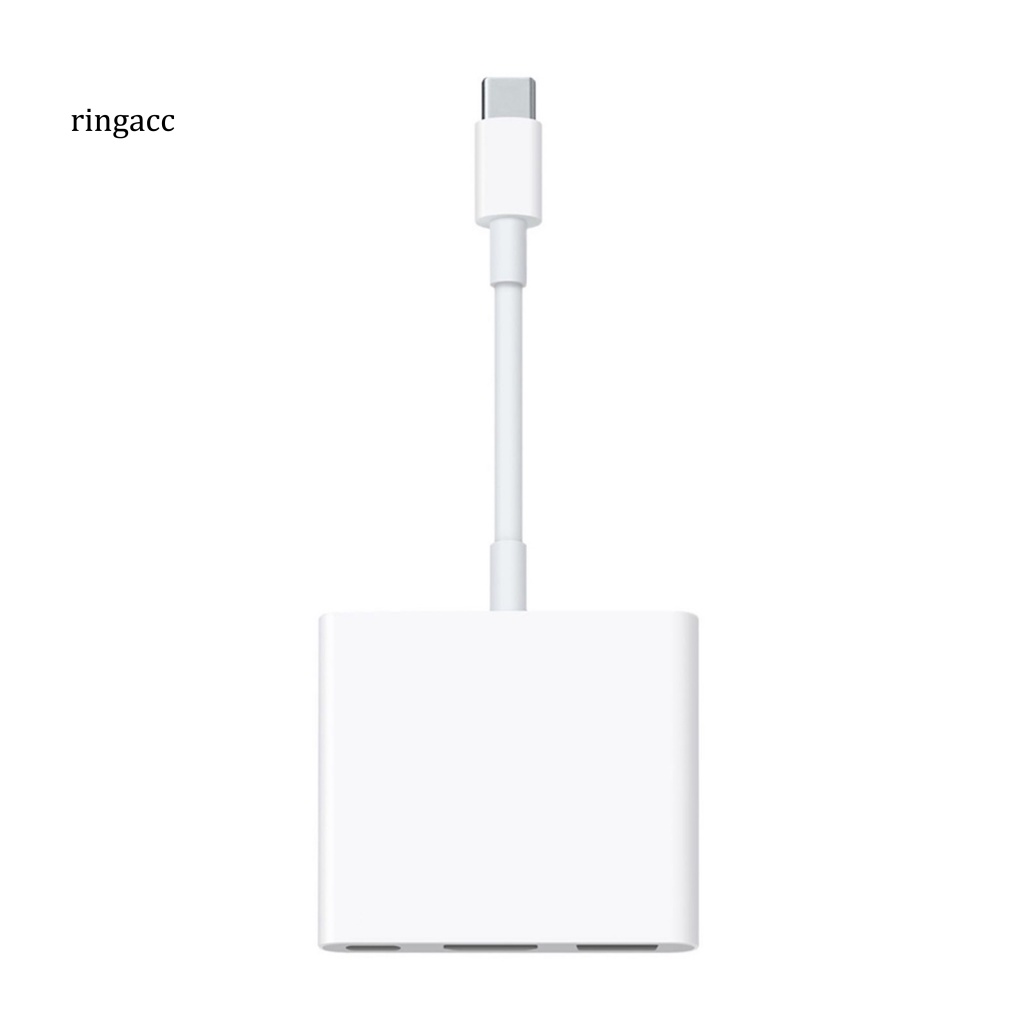 Cáp Chuyển Đổi RGA 3 Trong 1 USB C Sang 4K HDMI USB 3.0 Type-C PD Cho Màn Hình