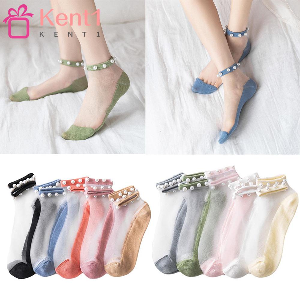 Vớ Lưới Nylon Cotton Trong Suốt Thoáng Khí KENT1