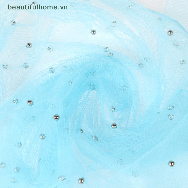 [beautifulhome] Đạo Cụ Chụp Ảnh Móng Tay Với Gạc Ngọc Trai Làm Nền Vải Tuyn [beauty]