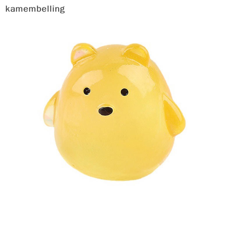 Đồ Chơi Chú Gấu Hoạt Hình Mini Ba Chiều Bằng Nhựa Resin Màu Dạ Quang Trang Trí Móc Khóa DIY