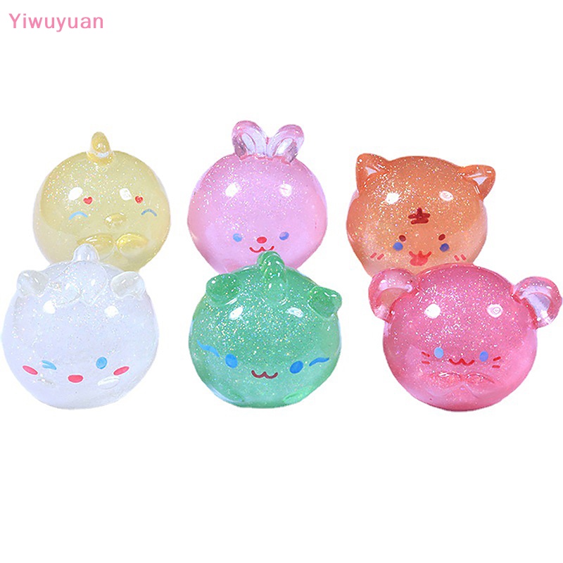 < Yiwuyuan > Đồ Chơi Mô Hình Hoạt Hình Mini Bằng Nhựa Phát Sáng Đồ Trang Sức Thủ Công Diy Mới