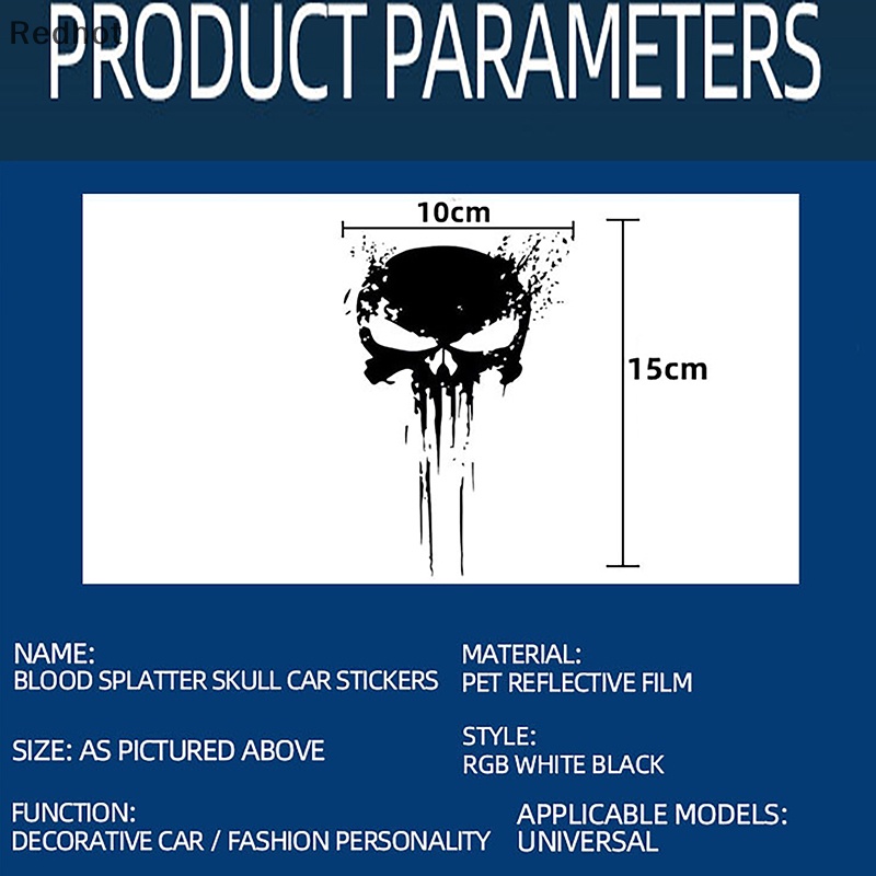 Đề Can Phản Quang Hình Đầu Lâu Cá Tính Chống Thấm Nước Dùng Để Trang Trí Xe Mô Tô