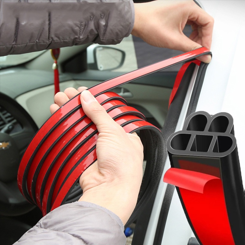 Cuộn Băng Keo Niêm Phong Tự Dính Hai Lớp Chống Sốc Dày Dặn 5m Cách Âm Cho Cửa Xe Hơi / Mui Xe Tải