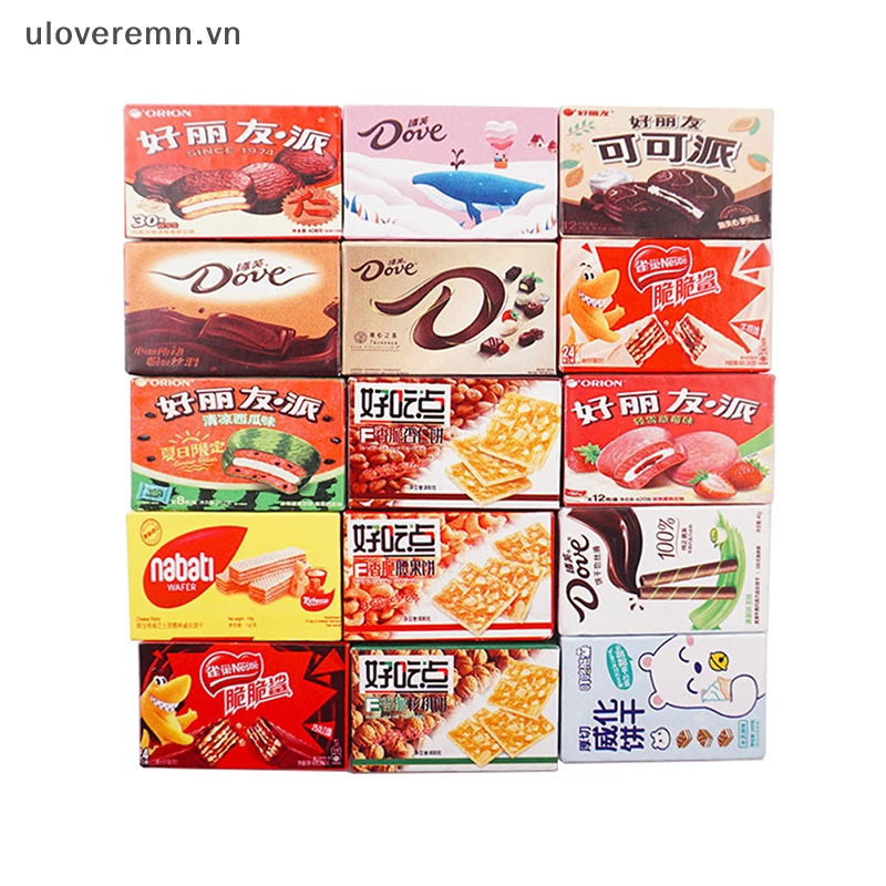 Set 10 Hộp Snack Mini Đồ Chơi Cho Nhà Búp Bê