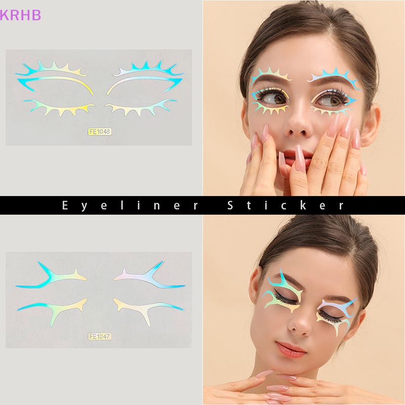 1 Tấm Nhãn Dán Trang Trí Mắt Lễ Hội Màu Laser Độc Đáo