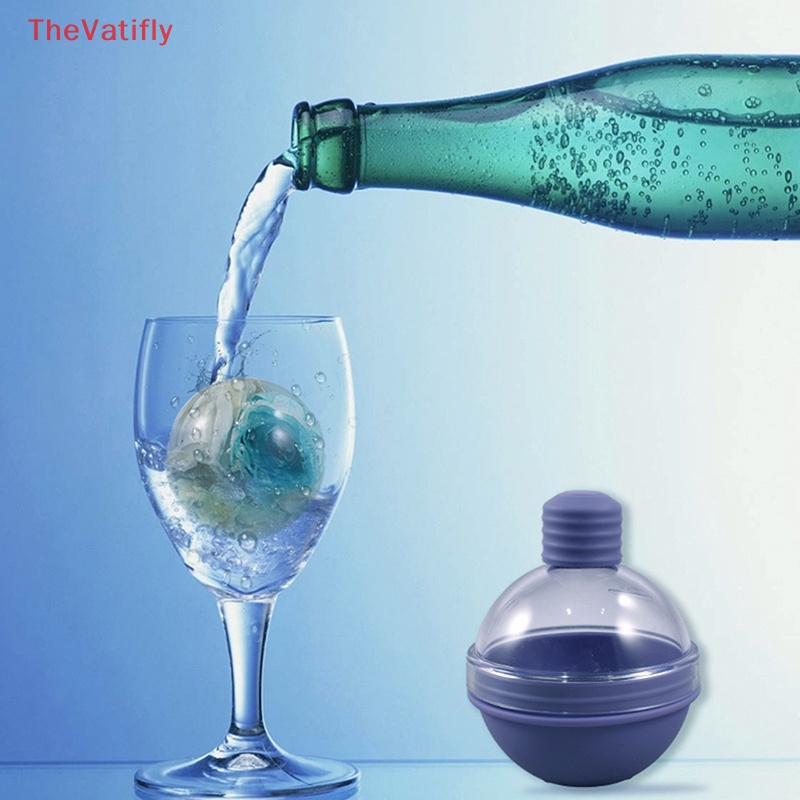 [Thevalifly] Khay Làm Đá Tròn Bằng Silicone Cấp Thực Phẩm Nhiều Màu Mo HOT