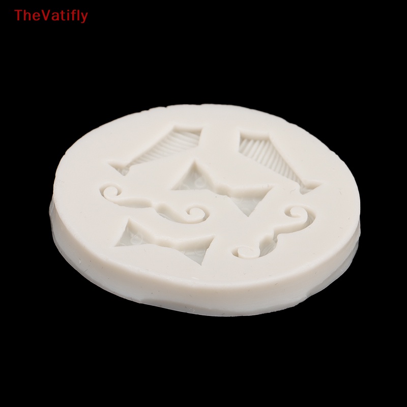 1 Khuôn Silicone Làm Bánh Cupcake Hình Râu Nơ DIY