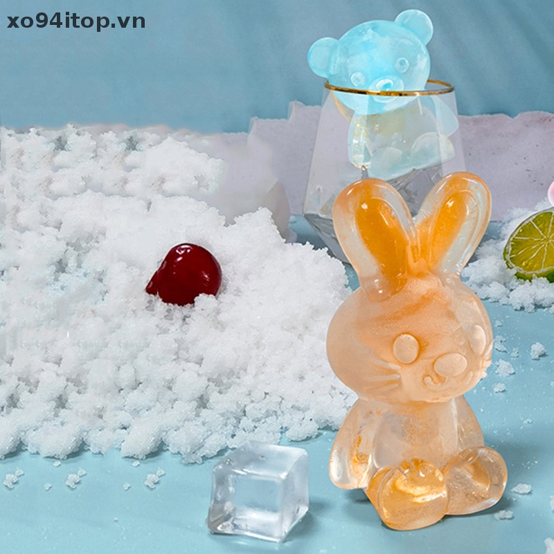 Khuôn Silicon Làm Đá / Xà Phòng / Bánh / Cà Phê Hình Gấu 3D