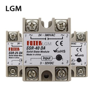 Mô đun rơ le ssr-10da ssr-25da ssr-40da 10a 25a 40a đầu vào dc 24-380v ac chất lượng cao