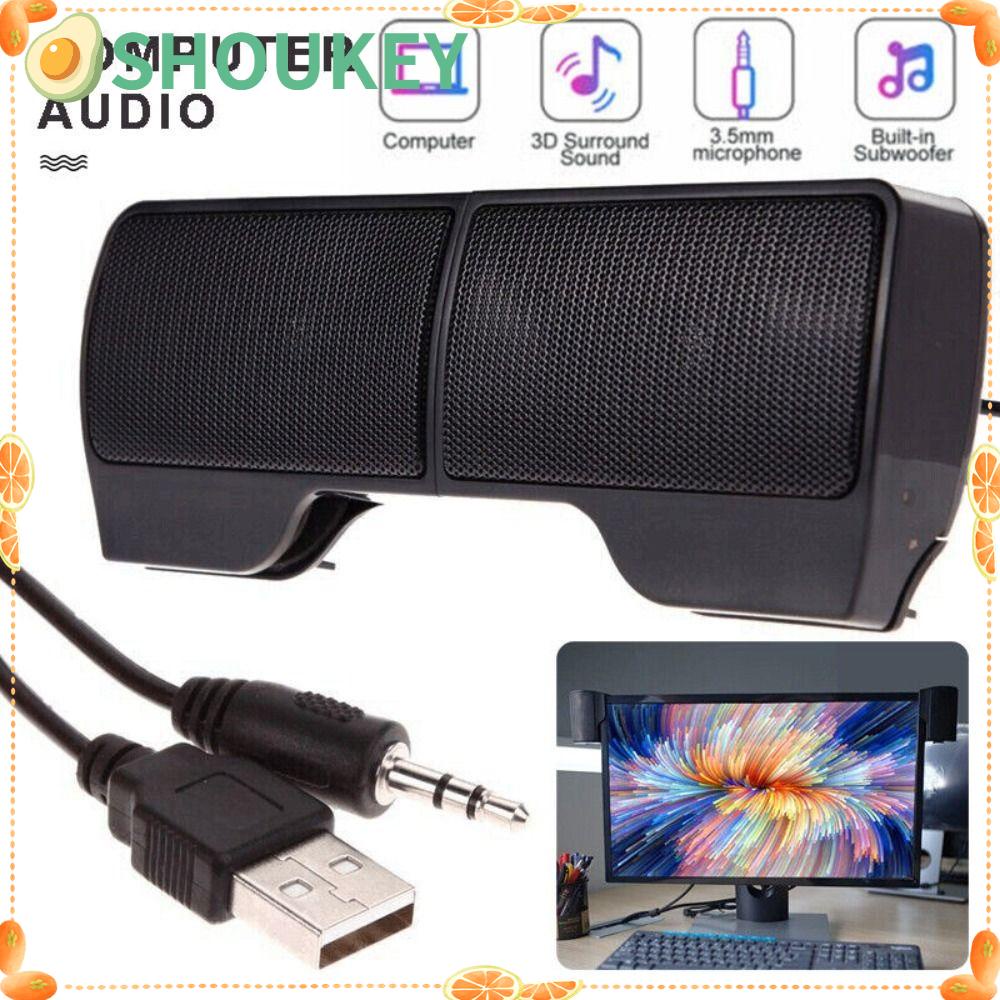 Dây Loa SHOUKEY Usb Mini Bằng Nhựa Có Kẹp Tiện Dụng