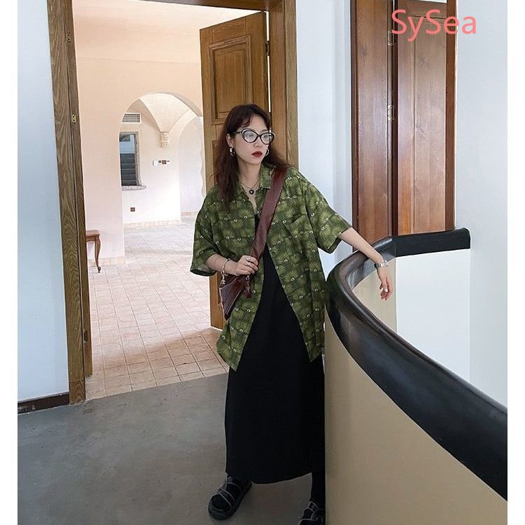 Áo Sơ Mi Dáng Rộng Phong Cách Retro Thời Trang Mùa Hè Dành Cho Nữ