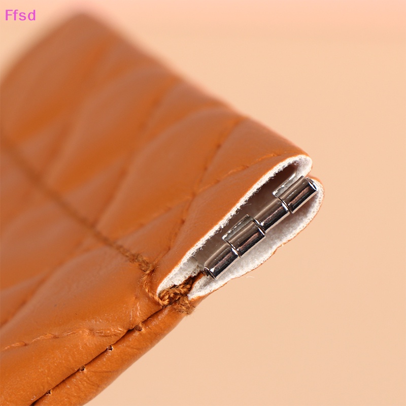 {Ffsd} Túi Đựng Mắt Kính Bằng Da PVC Mềm Chống Thấm Nước Có Kẹp Lò Xo