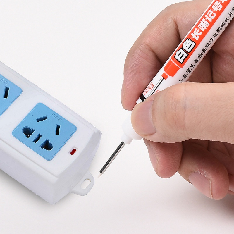 Bút Đánh Dấu Hai Đầu 20mm Màu Trắng Kháng Nước Nhanh Khô