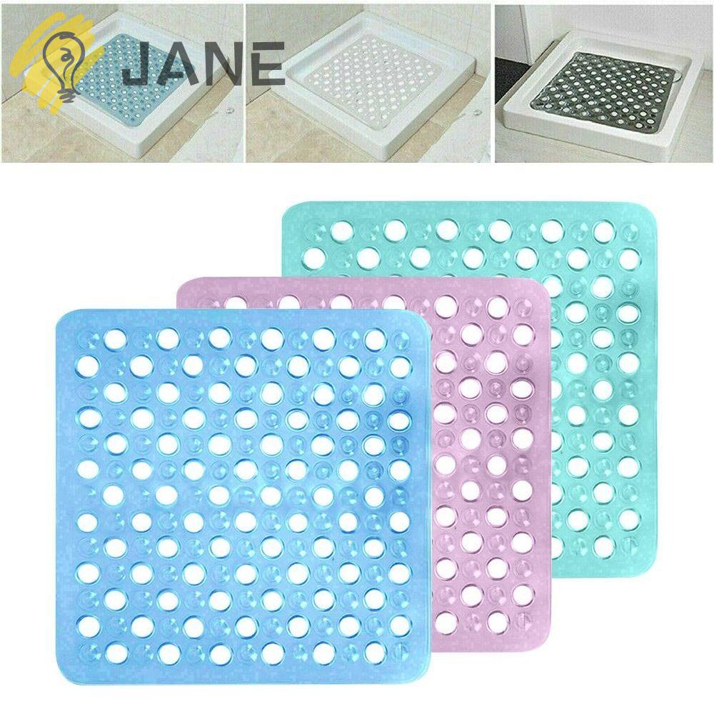 Thảm Mát Xa Lỗ Thoát Nước Chống Trượt Hình Vuông Cho Nhà Tắm