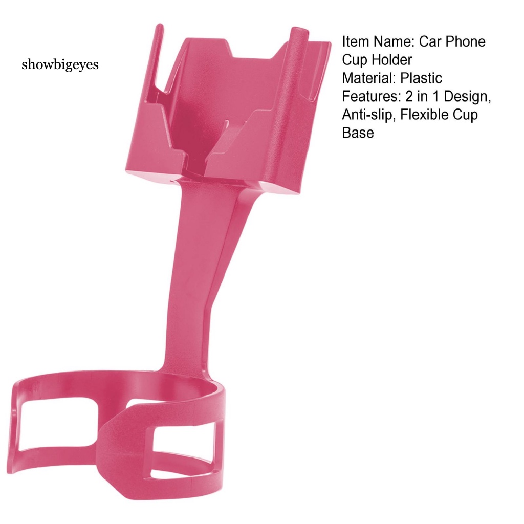 Giá Đỡ Điện Thoại / Cốc Nước 2 Trong 1 Tiết Kiệm Không Gian Cho Xe Hơi