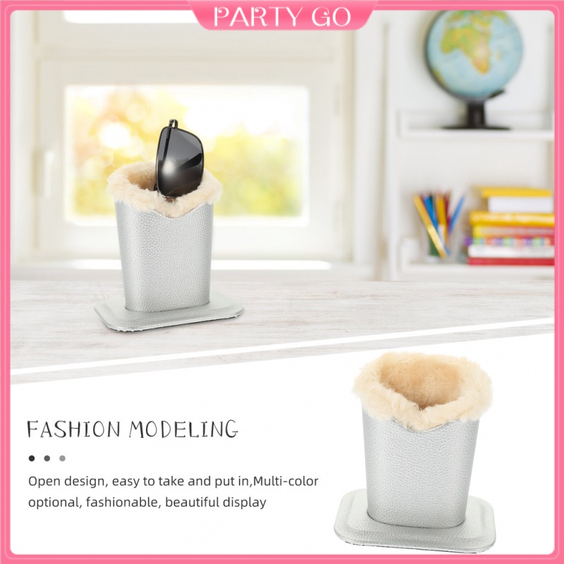 Giá Đỡ Trưng Bày Mắt Kính Bằng Da Lót Lông