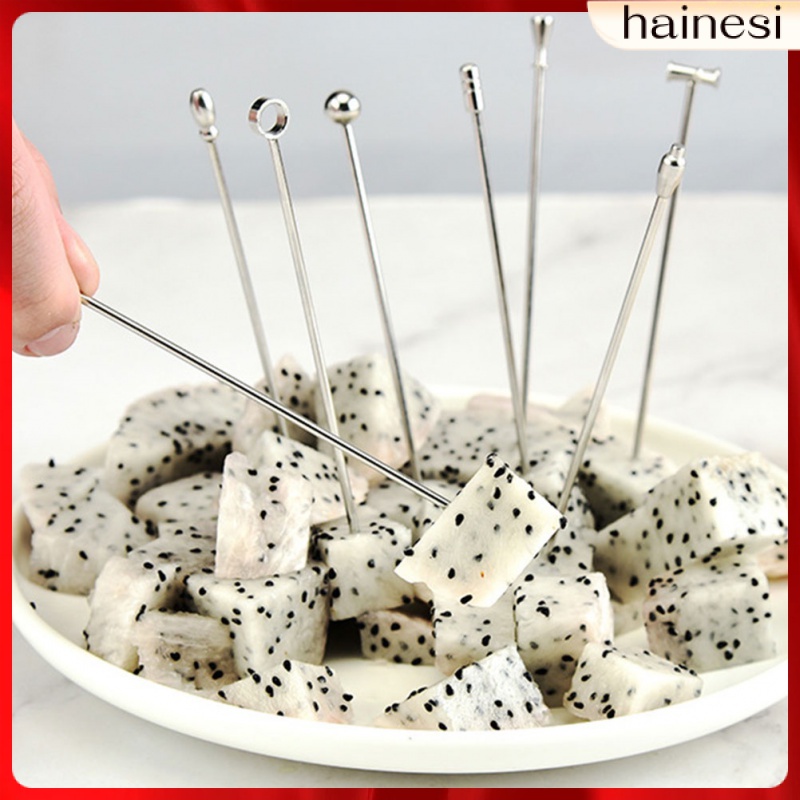 Set 8 Que Khuấy Bằng Thép Không Gỉ Làm Bánh Sandwich