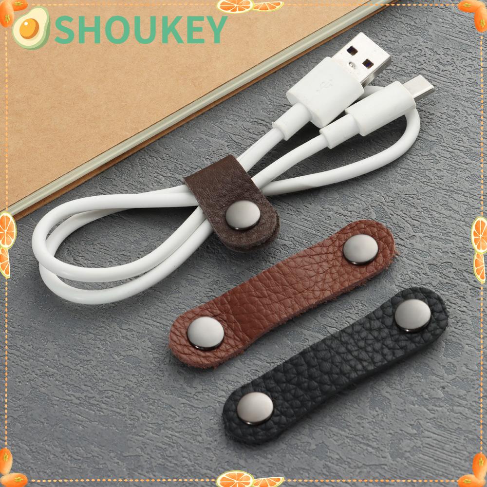 1 Dụng Cụ Quấn Dây Cáp Bằng Da Tiện Dụng