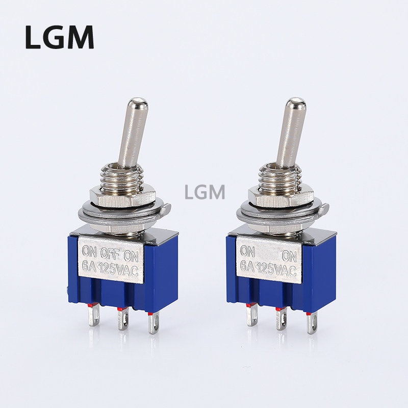 Set 10 Công Tắc Đòn Bẩy MTS-102 103 MTS-202 203 6A 125VAC on SPDT 6mm Chống Thấm Nước