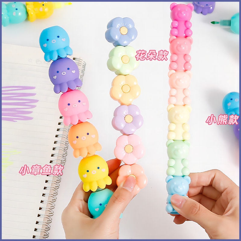 Bút Đánh Dấu Bắt Sáng Phong Cách Hoạt Hình WJ089