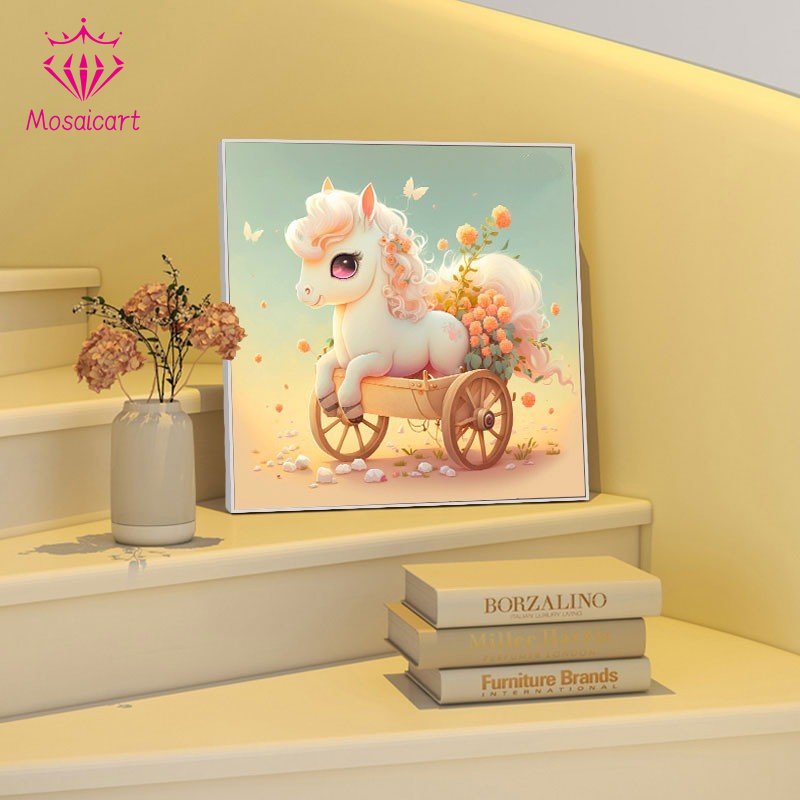 Bộ Tranh Đính Đá Họa Tiết Hoạt Hình Dễ Thương Độc Đáo Dùng Trang Trí Phòng Ngủ Cho Bé