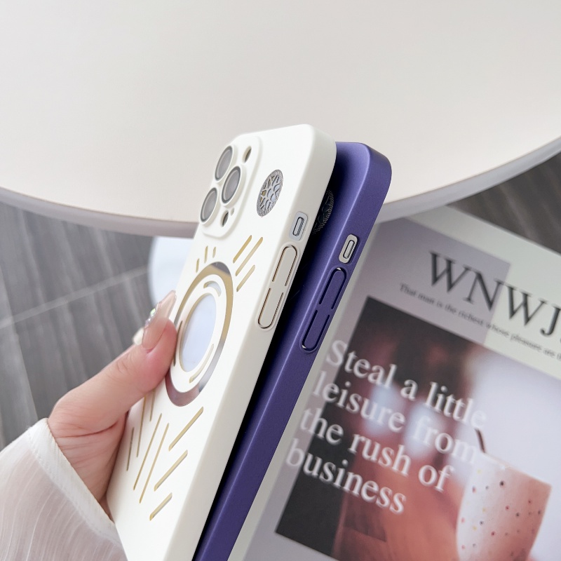 Ốp Điện Thoại Nam Châm Tản Nhiệt Không Dây Cho iphone 15 14 13 12 11 pro max