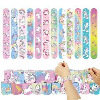 Set 10 vòng đeo tay kỳ lân màu cầu vồng dễ thương cho bé gái