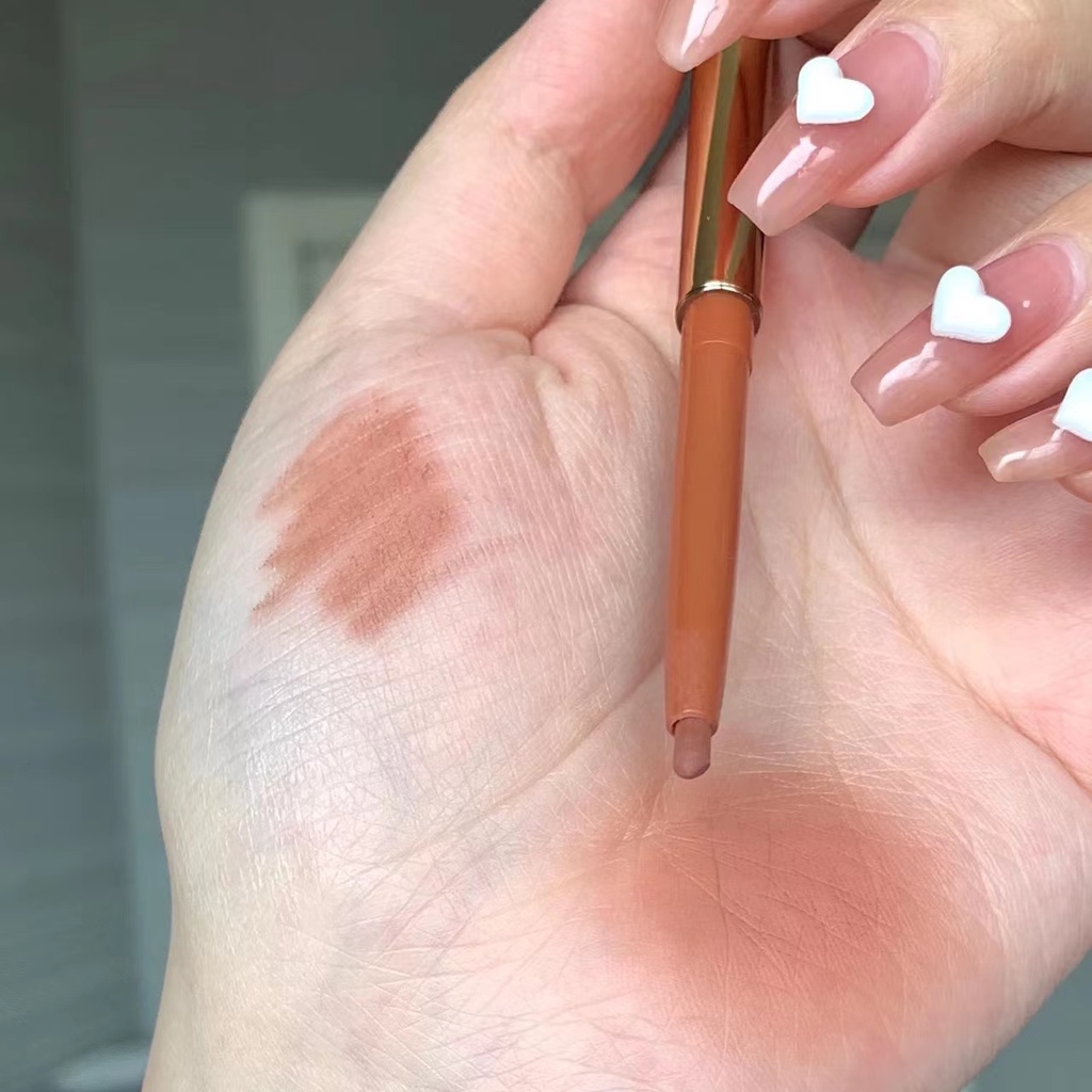 Chì Kẻ Viền Môi 3D Màu Nude Kháng Nước Lâu Trôi