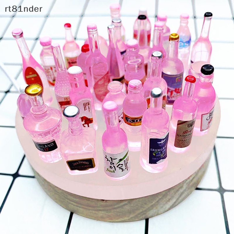 Rt Bộ 10 Chai Trong Suốt Nhỏ Dùng Đựng Kem / Đồ Uống Ba Chiều DIY