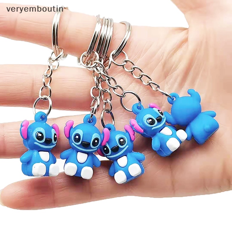 2 Móc Khóa Hình Búp Bê Stitch Dễ Thương