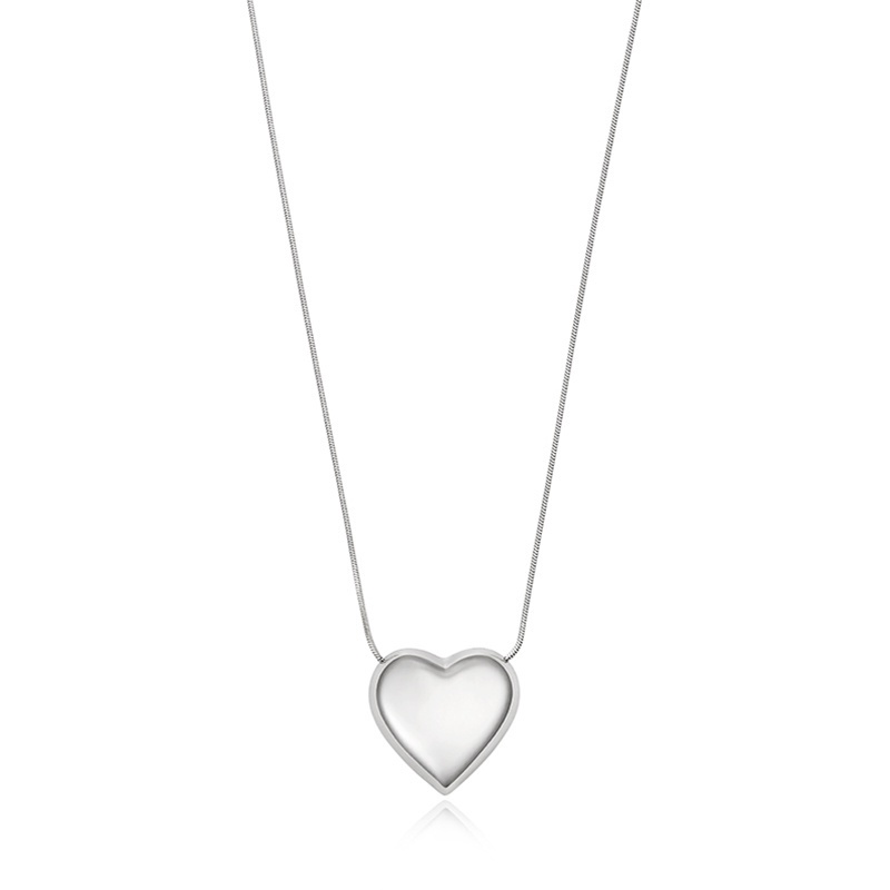 Vòng cổ Mặt Trái Tim Nhỏ Đơn Giản Phong Cách Hip Hop Hàn Quốc Sang Trọng