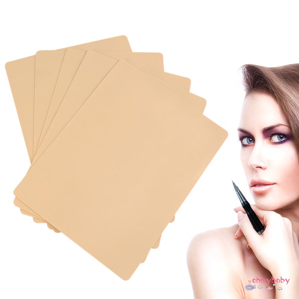 [Ready] Mới 5 Chất Lượng Hàng Đầu Trang Điểm Thường Trực Lông Mày Môi 20X15Cm Trống Thực Hành Da Tấm Cho Máy Cung Cấp Bộ [Z/15]