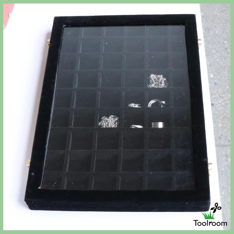 Giá Đỡ Trưng Bày Trang Sức Bằng Nhung 12 / 12 Ngăn