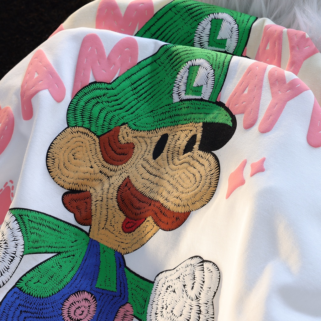 Áo Thun Tay Ngắn Chất Liệu 100% Cotton Cao Cấp Thời Trang Theo Phong Cách Hàn Quốc Cho Nữ