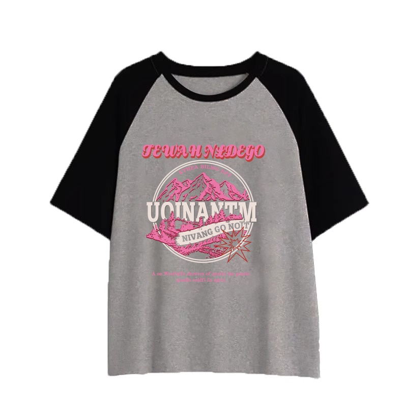 NRVP Áo Thun 100% Cotton Tay NgắN In Hoạ TiếT ĐộC ĐáO Phong CáCh HàN QuốC 2023