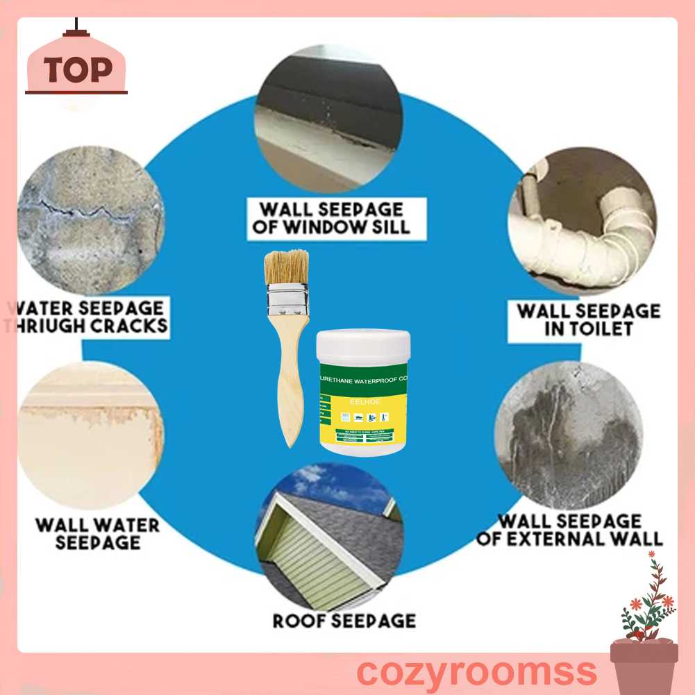 Keo Dán Niêm Phong Bề Mặt Vỡ Chống Thấm Nước Trong Suốt Kèm Cọ