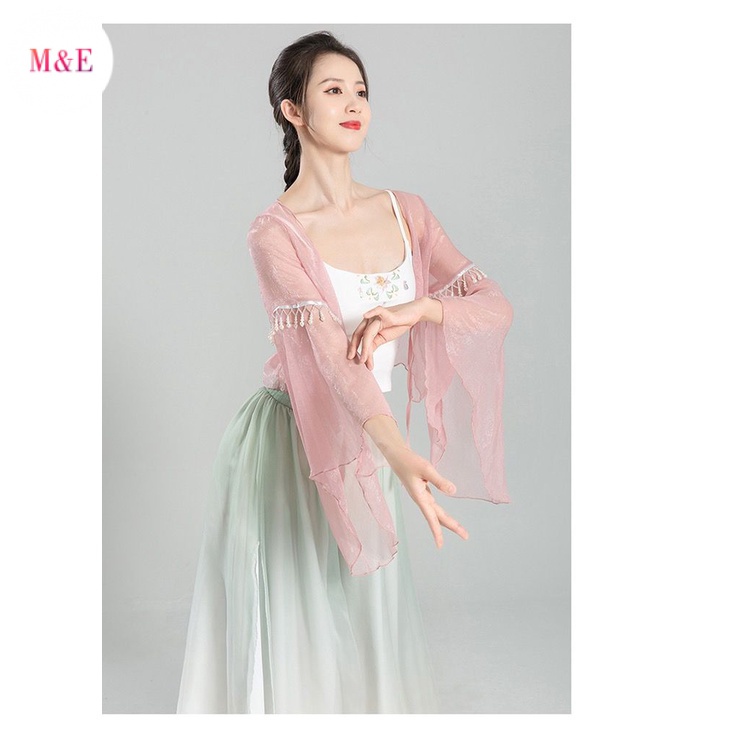 Trang Phục Biểu Diễn Múa Đính Ngọc Trai Phong Cách Trung Hoa Cổ Điển Cho Nữ