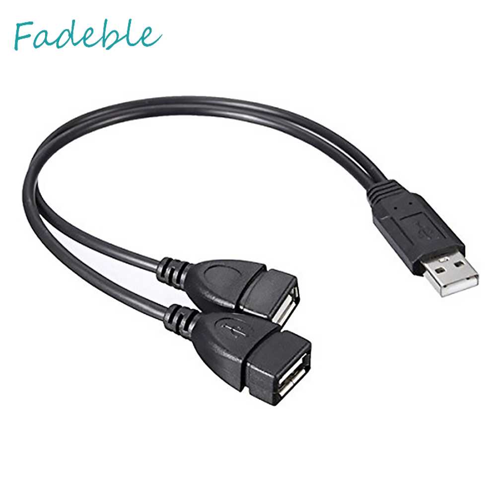 Dây Cáp Nối Dài 30cm USB2.0 Male Sang Dual USB Female