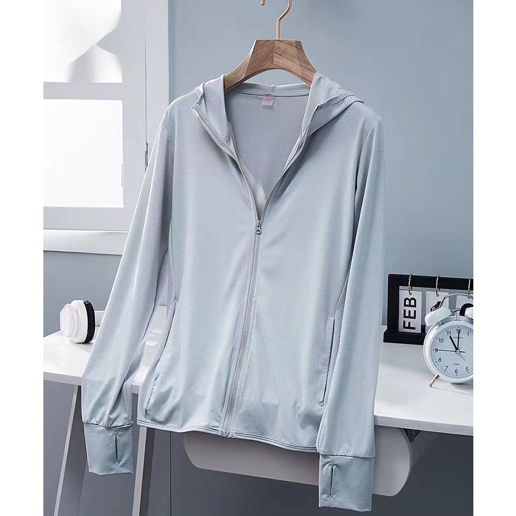 Áo Chống Nắng Khoác Bằng Lụa Lạnh Mỏng Co Giãn Thoáng Khí Chống Tia Cực Tím Phong Cách Mới Thời Trang Mùa Hè