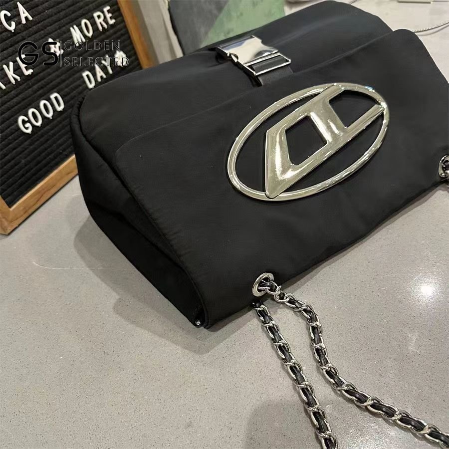 Túi Xách Canvas Cỡ Lớn Phối Dây Xích Thời Trang Đi Xe Mô Tô