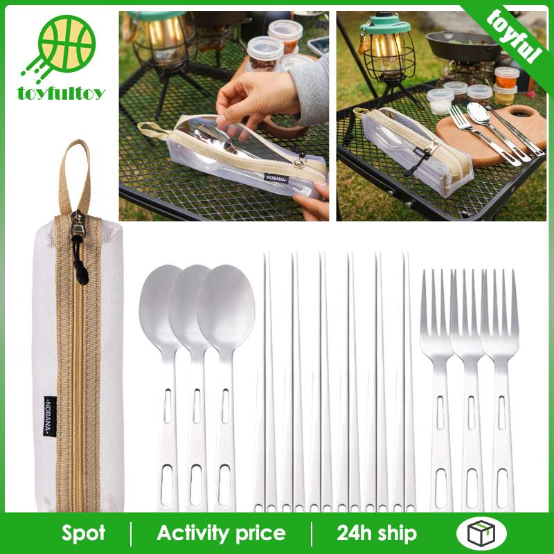 Bộ Dụng Cụ Ăn Uống Tiện Dụng Mang Theo Du Lịch Cắm Trại