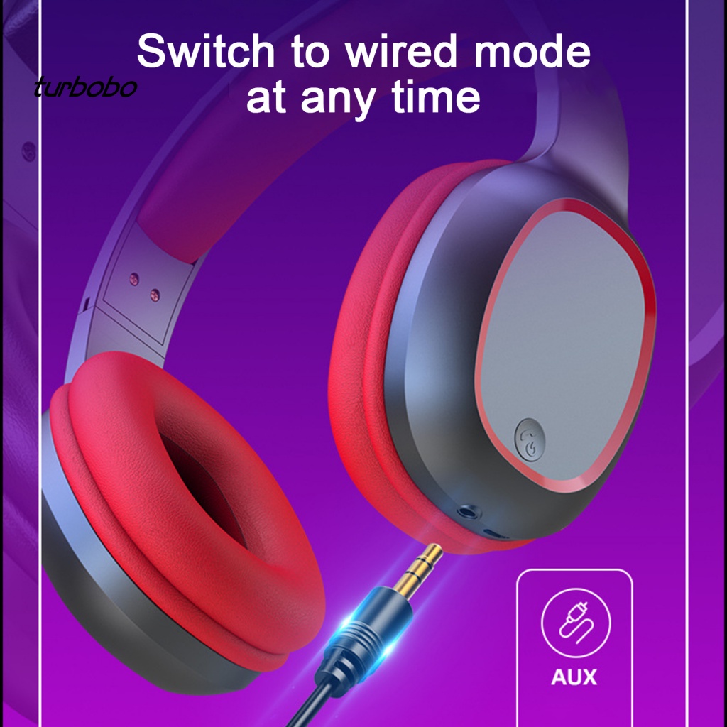 Tai Nghe Bluetooth 5.0 Thể Thao turbobo T5 Mềm Mại Gấp Gọn Được