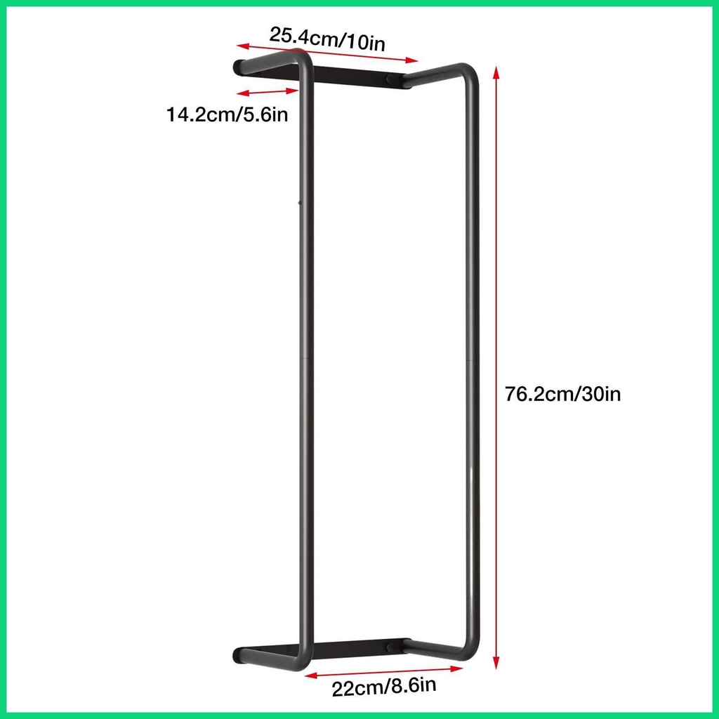 Giá Treo Khăn Tắm Gắn Tường Bằng Thép Không Gỉ Màu Đen