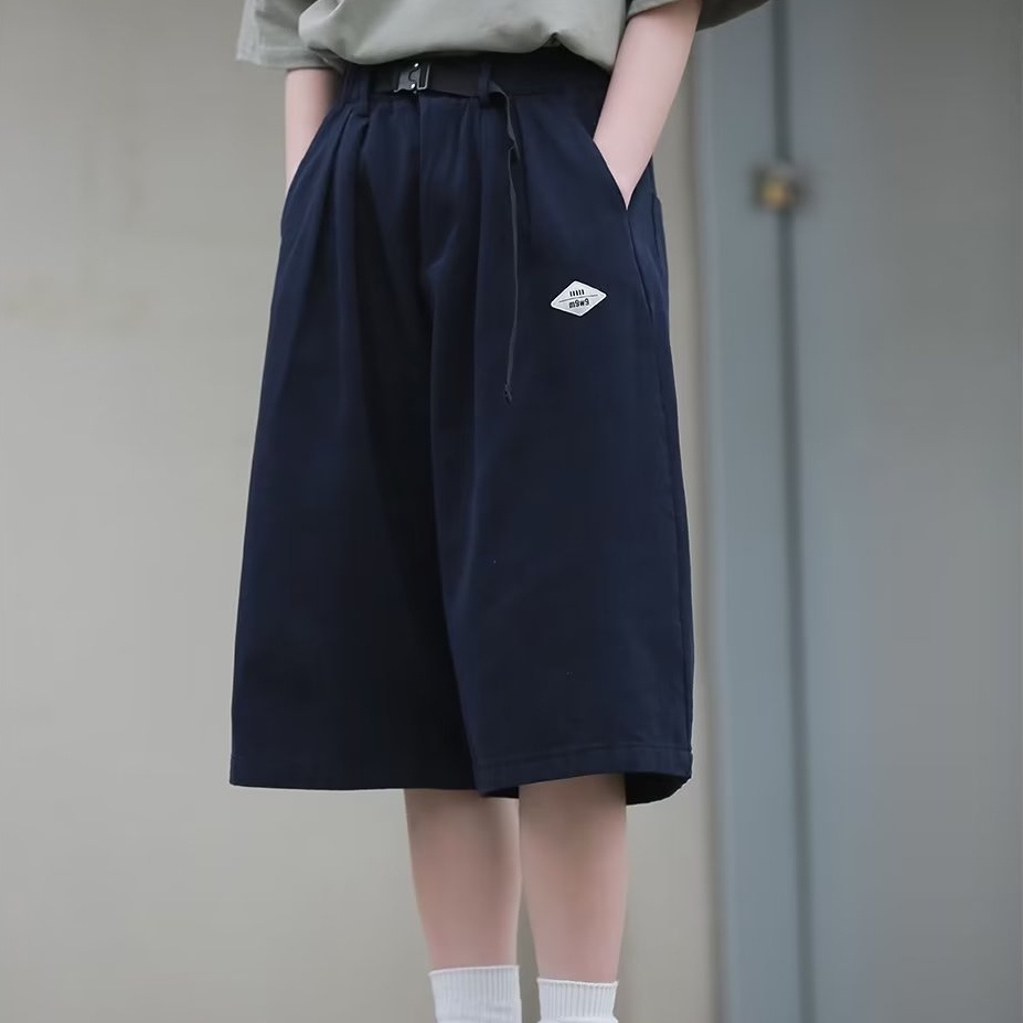 Quần Lửng Dáng Rộng Lưng Thun Phong Cách Retro Mỹ Hàng Mới 2023 Dành Cho Bạn Nữ Mặc Mùa Hè